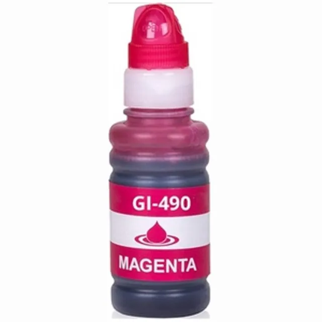 Inktkenners Navulinkt Geschikt voor Canon GI-490/GI-590 | 1x Magenta Geschikt voor Canon Pixma G1410 - G1411 - G2400 - G2410 - G3400 - G3411 - G3415 - G4400 - G4411