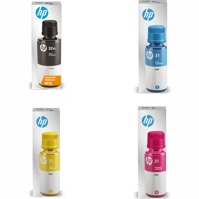 HP 32XL + HP 31 - Inktcartridge kleur & zwart
