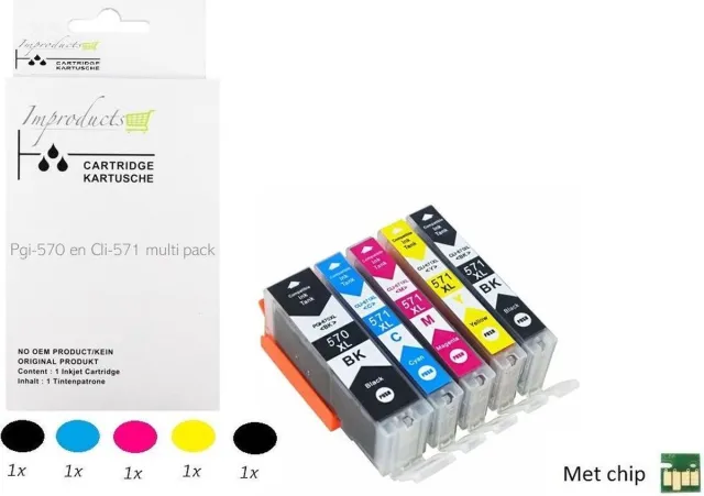 Improducts Inkt cartridges - Alternatief Canon PGI-570 / CLI-571 XL multi pack