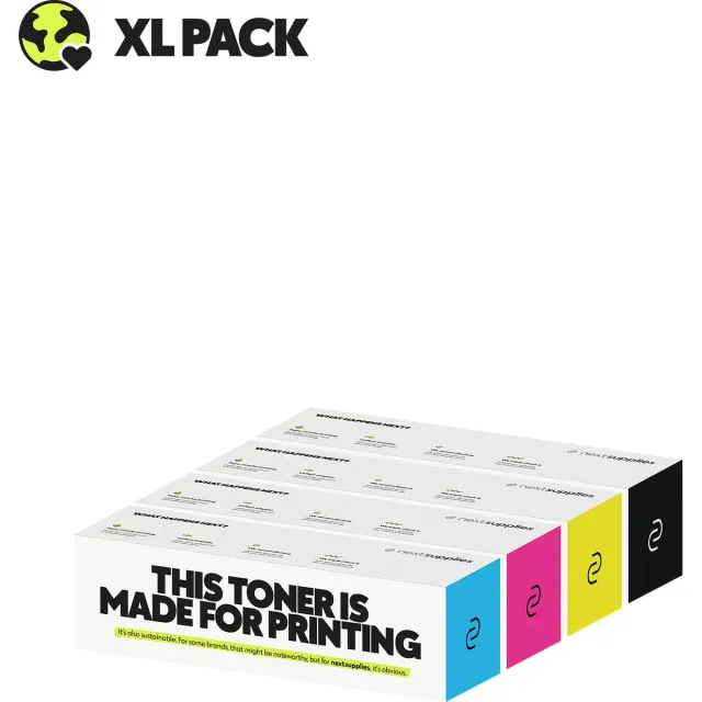 Nextsupplies Multipack Oki C532 (Zwart/Cyaan/Magenta/Geel). Originele toners, circulair. Multipack CMYK