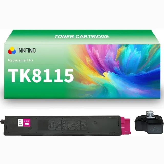 INKFIND TK-8115 Magenta tonercartridge compatibel met Kyocera TK8115 TK-8115 Magenta geschikt voor Kyocera ECOSYS M8124cidn/M8130cidn - 1-pack Magenta Magenta x 1