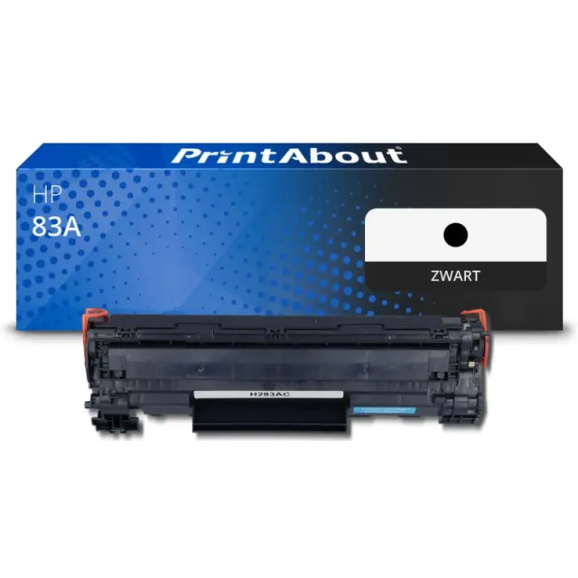 PrintAbout huismerk Toner 83A (CF283A) Zwart Geschikt voor HP