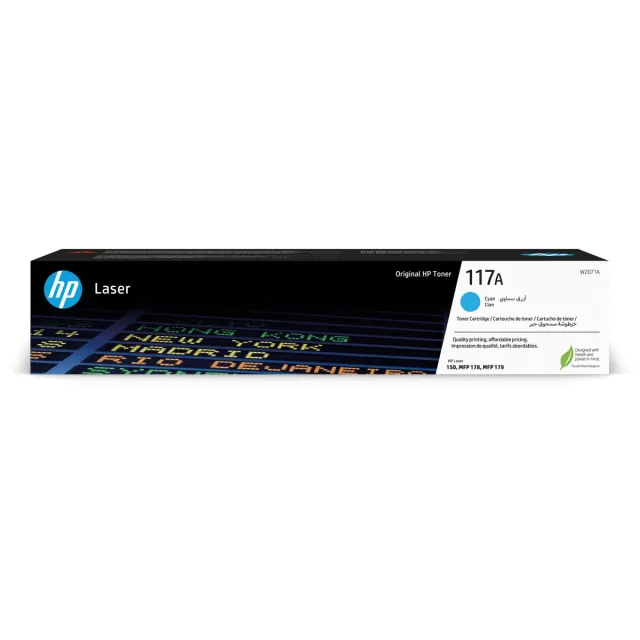 Hp toner 117A, 700 pagina's, OEM W2071A, cyaan