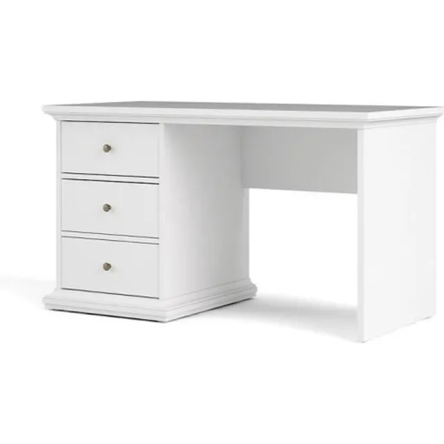 CaliCosy Bureau met 3 lades wit B130 cm – SOFIA