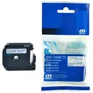 Brother Huismerk Brother M-K121 Labeltape 9mm Zwart op Transparant