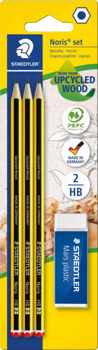 Staedtler BL 3X POTLOOD / 1X GUM NORIS