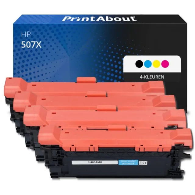 PrintAbout Alternatief voor de HP CE400X (nr 507X) / 4 Kleuren 4-kleuren