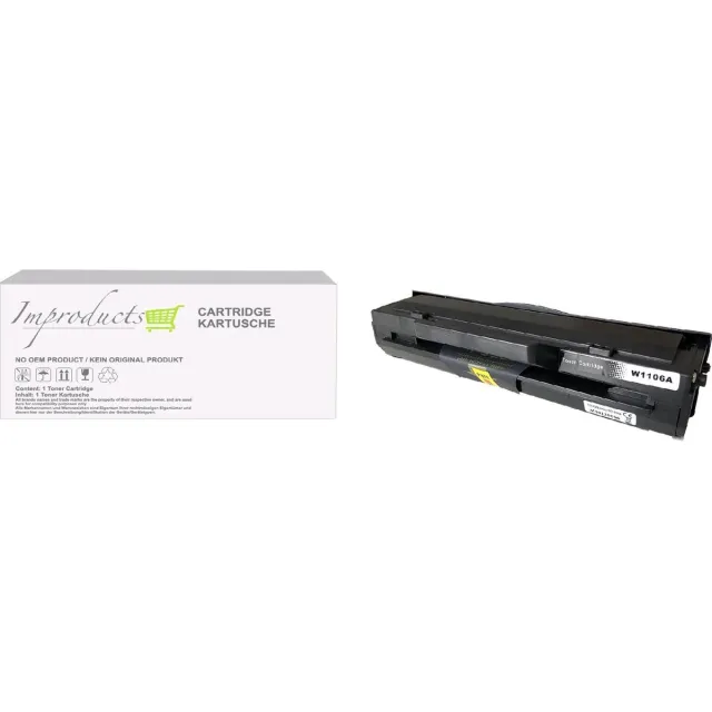 Improducts Toner W1106A 106A XL - Alternatief voor Hp Laser 107a 107w, HP Laser MFP 135 135ag 135wg 137 137fnw 137fw 137fwg 138 138fnw 138fw 138p 138pn 138pnw Zwart
