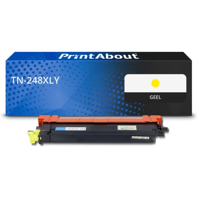 PrintAbout huismerk Toner TN-248XLY Geel Hoge capaciteit geschikt voor Brother