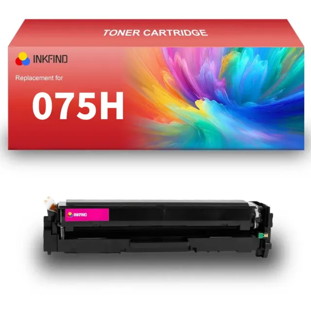 INKFIND 075H Magenta tonercartridge compatibel met Canon 075H Magenta geschikt voor Canon i-Sensys MF664Cdw. MF667Cdw LBP646Cdw.LBP647Cdw/Color imageCLASS MF665Cdw / MF663Cdw / MF662Cdw,Color imageCLASS LBP647Cdw/S LBP646Cdw - 1-pack Magenta Magenta x 1