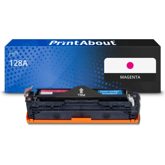 PrintAbout huismerk Toner 128A (CE323A) Magenta Geschikt voor HP