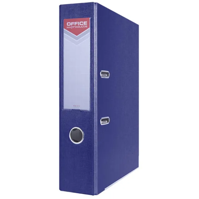 Office Products ordner, voor A4, uit karton, rug van 7,5 cm, donkerblauw grijs