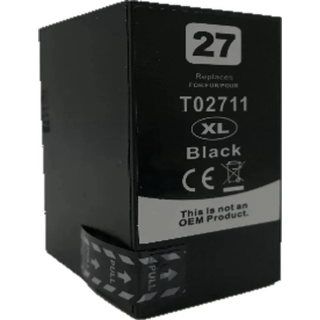Inktkeuze 27XL (T2711) Zwart - Huismerk inktcartridge compatible met Epson WorkForce WF-3600 Series / Epson WorkForce WF-3620 WF / Epson WorkForce WF-3620 DWF / Epson WorkForce WF-3640 DTWF / Epson WorkForce WF-7110 DTW / Epson WorkForce WF-7210 DTW