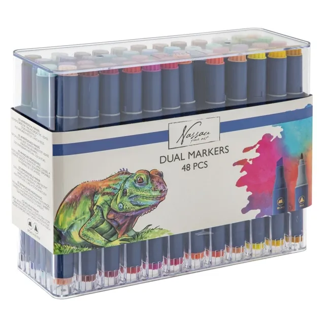 Art Sensations Alcoholmarkers Nassau Arts duopunt set à 48 kleuren