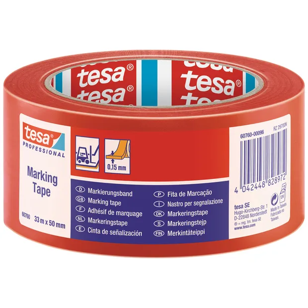 Tesa Markeringstape tesa® Professional 60760 PV1 50mmx33m rood