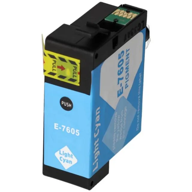 PrintAbout huismerk Inktcartridge T7605 Licht-cyaan geschikt voor Epson