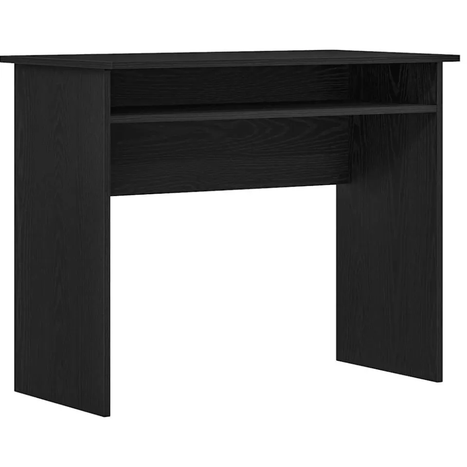 vidaXL Bureau 90x50x74 cm bewerkt hout zwart eikenkleur