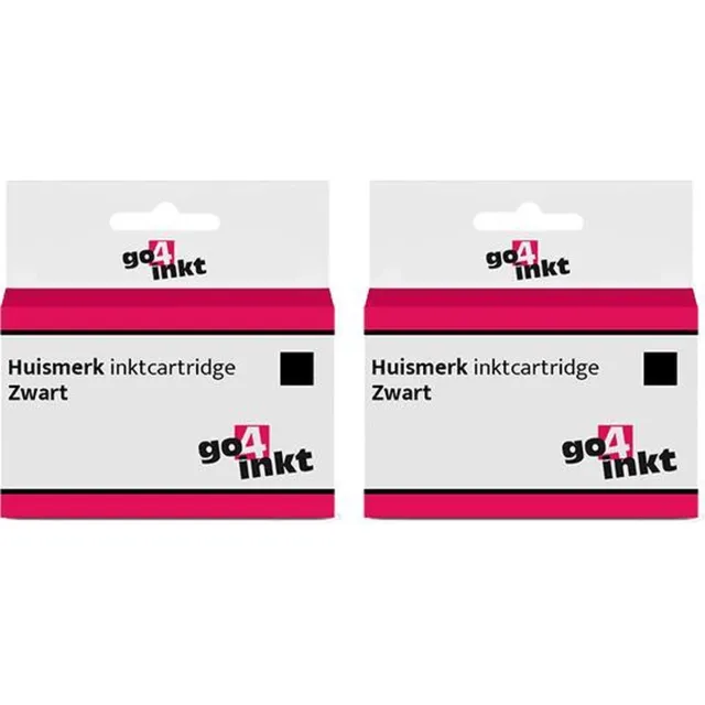 Go4inkt compatible met Canon PGI-580XXL pgbk twin pack inkt cartridges zwart bk - 2 stuks 2x Zwart