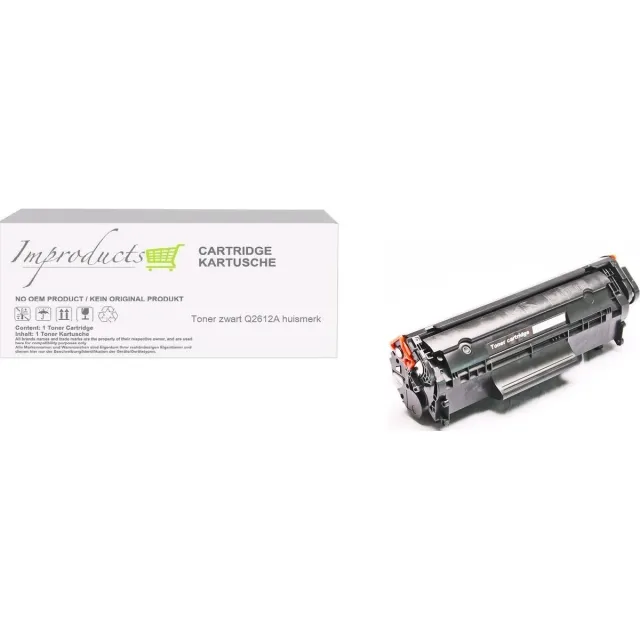 Improducts Toner - Alternatief Hp 12A (Q2612A) toner zwart hoge inhoud