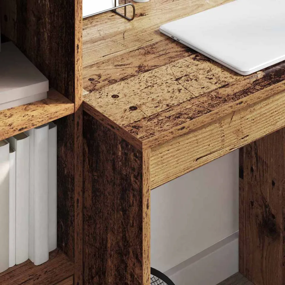 vidaXL Bureau Oudhout 70 x 50 x 76 cm bruin, foto 4