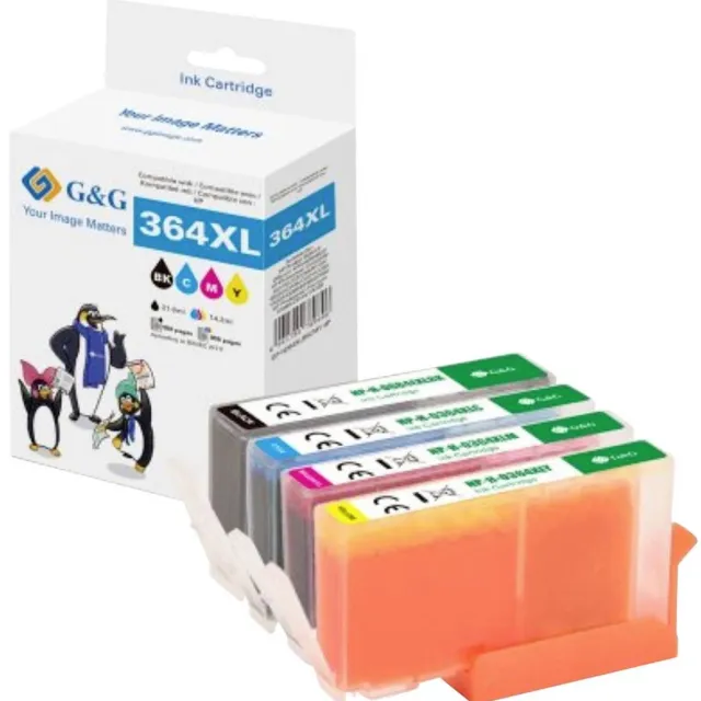 G&G NP2-H-0684EXLBK/364XLCMY inktcartridge 4 stuk(s) Compatibel Zwart, Cyaan, Magenta, Geel Zwart;Cyaan;Magenta;Geel
