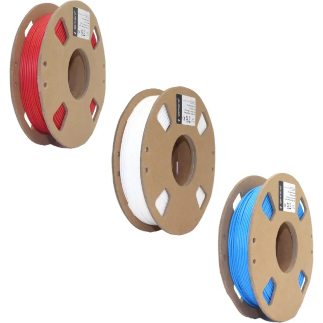 Gembird PLA Filament - 1.75mm - 200 gram- Voordeelset - Rood, Wit, Blauw - 3D printer filament