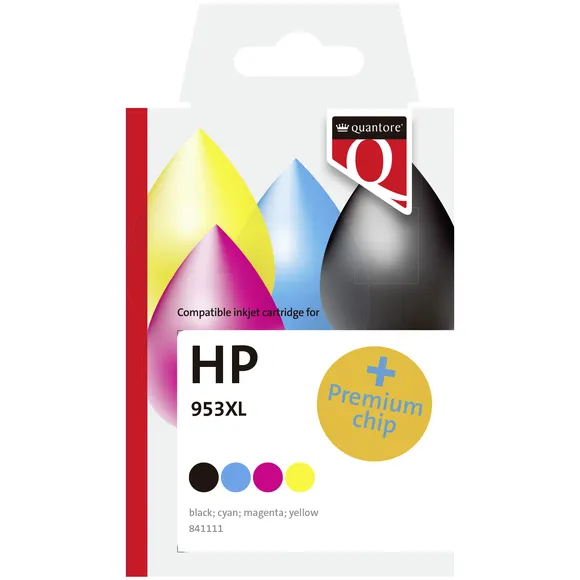 Quantore Inktcartridge Quantore alternatief tbv HP 3HZ52AE 953XL zwart 3 kleuren HC Assorti