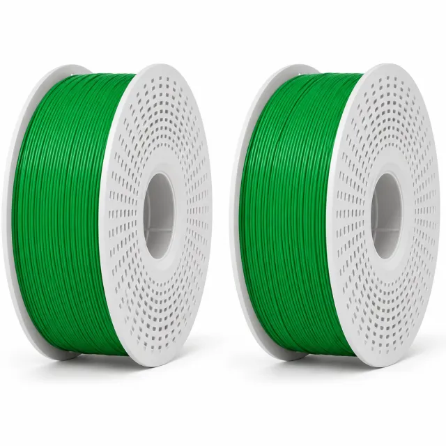 BAMBU LAB PLA Basic 3D Printer Filament - 1.75mm - 2kg (2 rollen van 1kg) - Bambu Green (Groen) - Incl. Spool