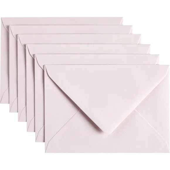 Envelop Papicolor C6 114x162mm lichtroze pak à 6 stuks