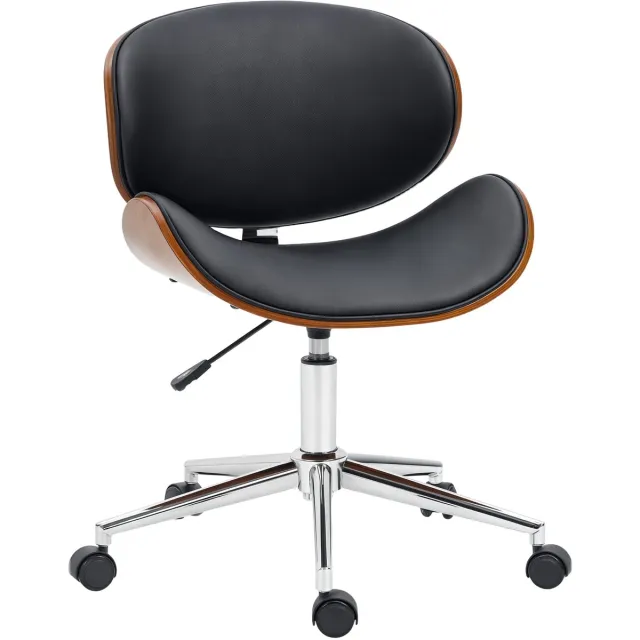 Vinsetto bureaustoel-PU synthetische hoes-53x53x87cm-zwart