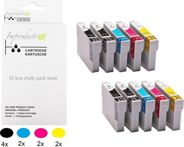 Improducts Inktcartridge Alternatief Epson 18XL 18 10 box Multi - 10 stuks
