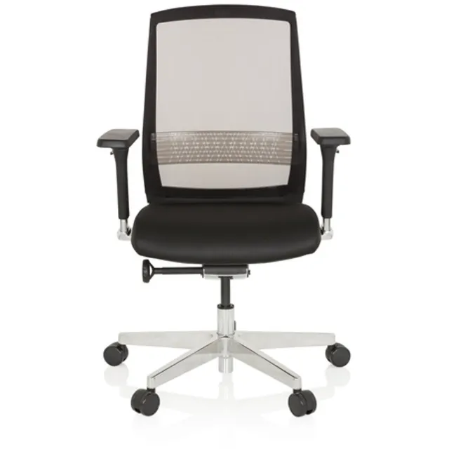hjh office Bureaustoel FOUNTAINE Netstof transparant / stoff zwart - hjh OFFICE