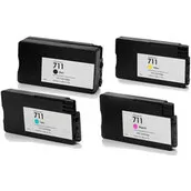 HP Huismerk HP 711 Inktcartridges Multipack (zwart + 3 kleuren)
