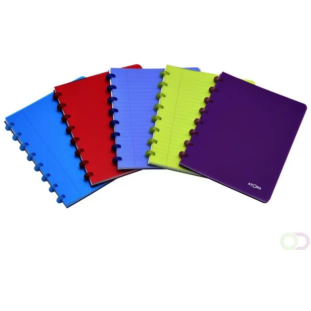 Atoma Schrift Atoma A5 blanco 144blz 90gr PP transparant assorti