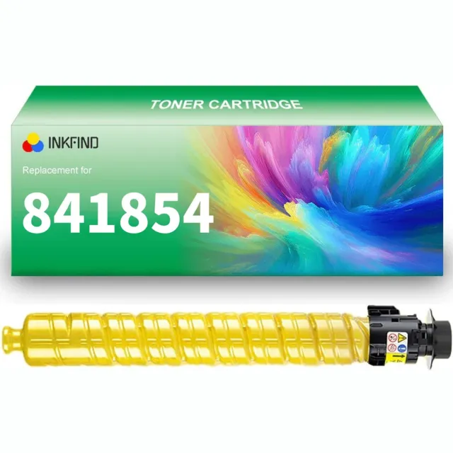 INKFIND 841854 tonercartridge Geel compatibel met Ricoh Aficio MP C4503/4504/5503/5504/6003/6004, Lanier MP C4503/6003, Nashuatec MP C5503 841854 841850 - 1-pack Geel Geel x 1
