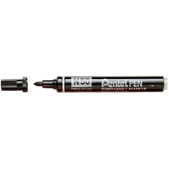 Pentel Viltstift Pentel N50 rond 1.5-3mm zwart