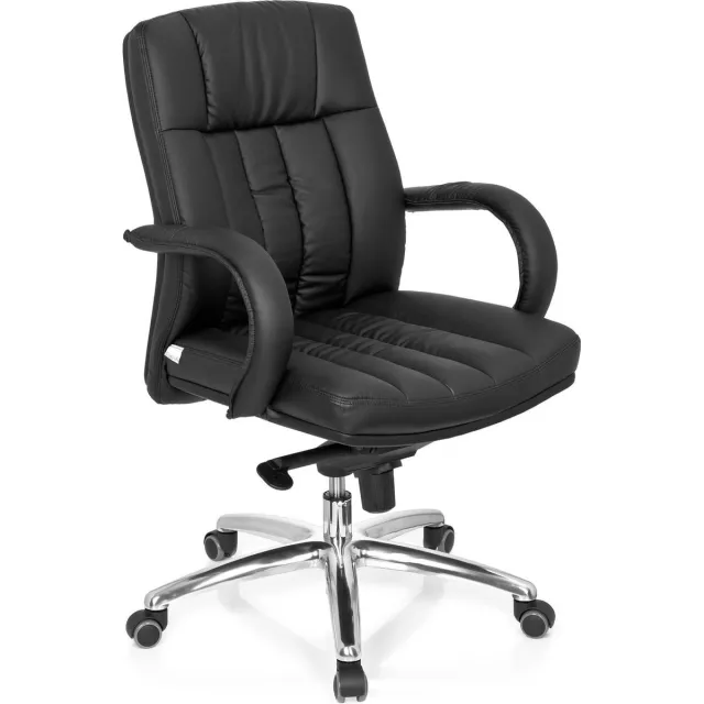 hjh office XXL FG 100 - Bureaustoel - Zware belasting - Kunstleder - Zwart