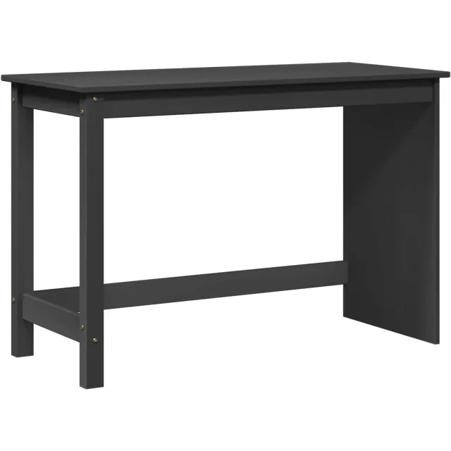 vidaXL Bureau MOSS Grijs 112 x 50 x 75 cm Massief Vurenhout