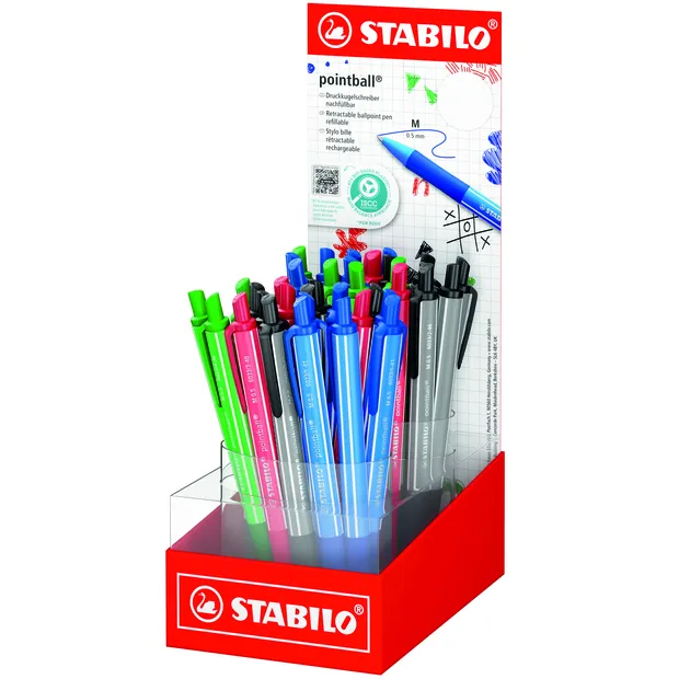 Stabilo Balpen STABILO pointball colorful medium assorti