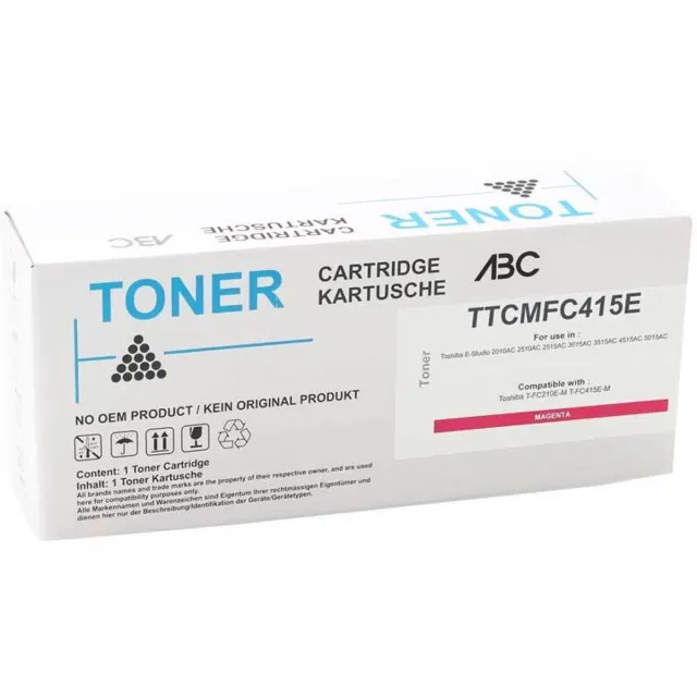 ABC huismerk Toner geschikt voor Toshiba T-FC415E-M magenta E-Studio 2515AC 3015AC 3515AC 4515AC 5015AC