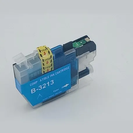 KATRIZ huismerk inkt voor|Brother LC3213XLC (Brother 3213XL) | Met chip Cyaan