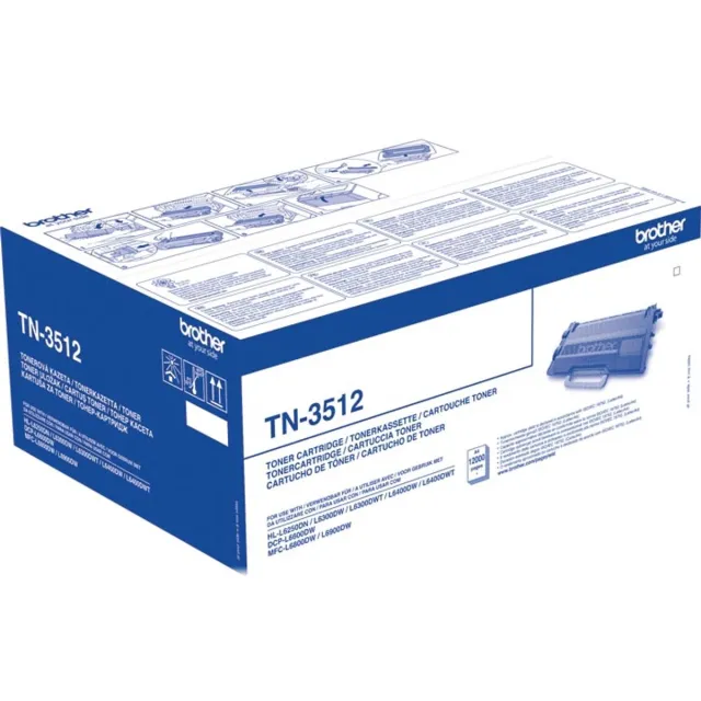 Brother toner, 12.000 pagina's, OEM TN-3512, zwart 3 stuks
