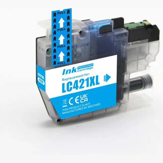 Inktkenners Inktcartridge Geschikt voor Brother LC-421XL | 1x Cyaan Geschikt voor Brother DCP-J1050DW - MFC-J1010DW - DCP-J1140DW