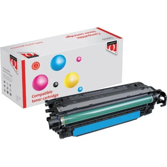 Quantore toner cartridge HP 504A (CE251A) cyaan Cyaan/Blauw