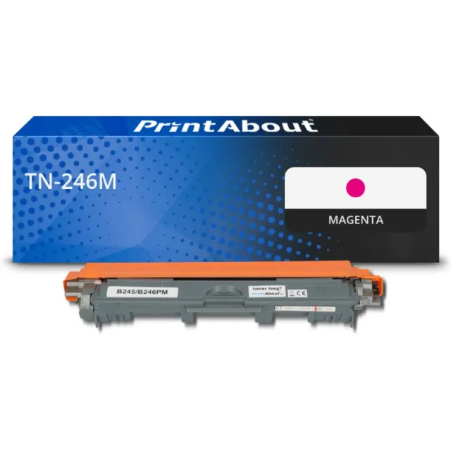 PrintAbout huismerk Toner TN-246M Magenta Hoge capaciteit Geschikt voor Brother