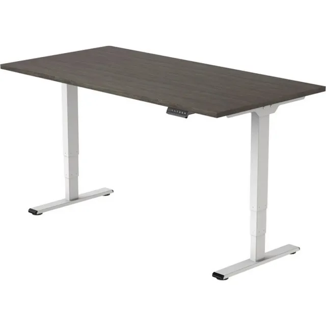 Game Hero Office Hero® Cosmic Elektrisch - Zit sta bureau in hoogte verstelbaar wit frame - Game bureau - Computertafel - Werktafel - 120x80 - Logan eik