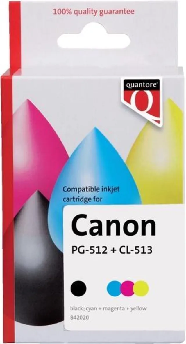 Quantore Inktcartridge Quantore Canon PG-512 CL-513 zwart + kleur | Pak a 2 stuk False