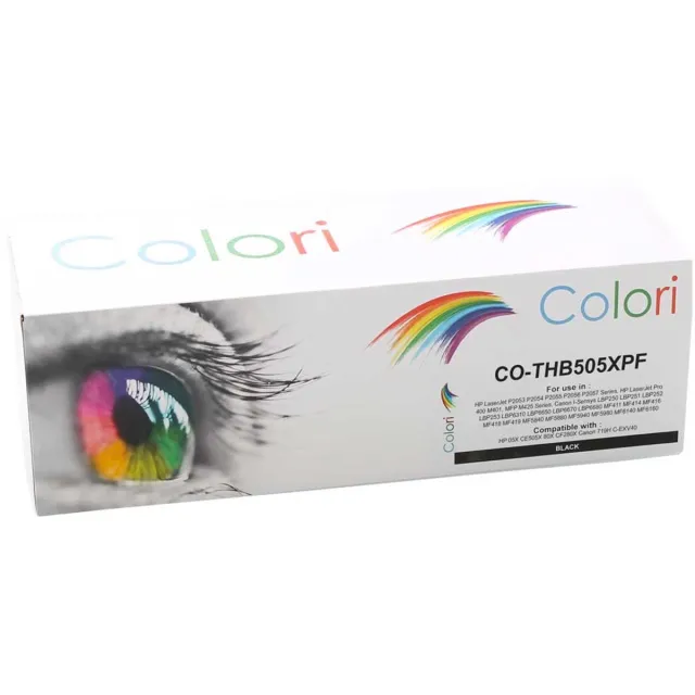 Colori huismerk toner geschikt voor HP CE505X zwart voor HP Laserjet P2053D P2053DN P2053X P2054D P2054DN P2054X P2055 P2055D P2055DN P2055DTN P2055X P2056D P2056DN P2056X P2057D P2057DN P2057X