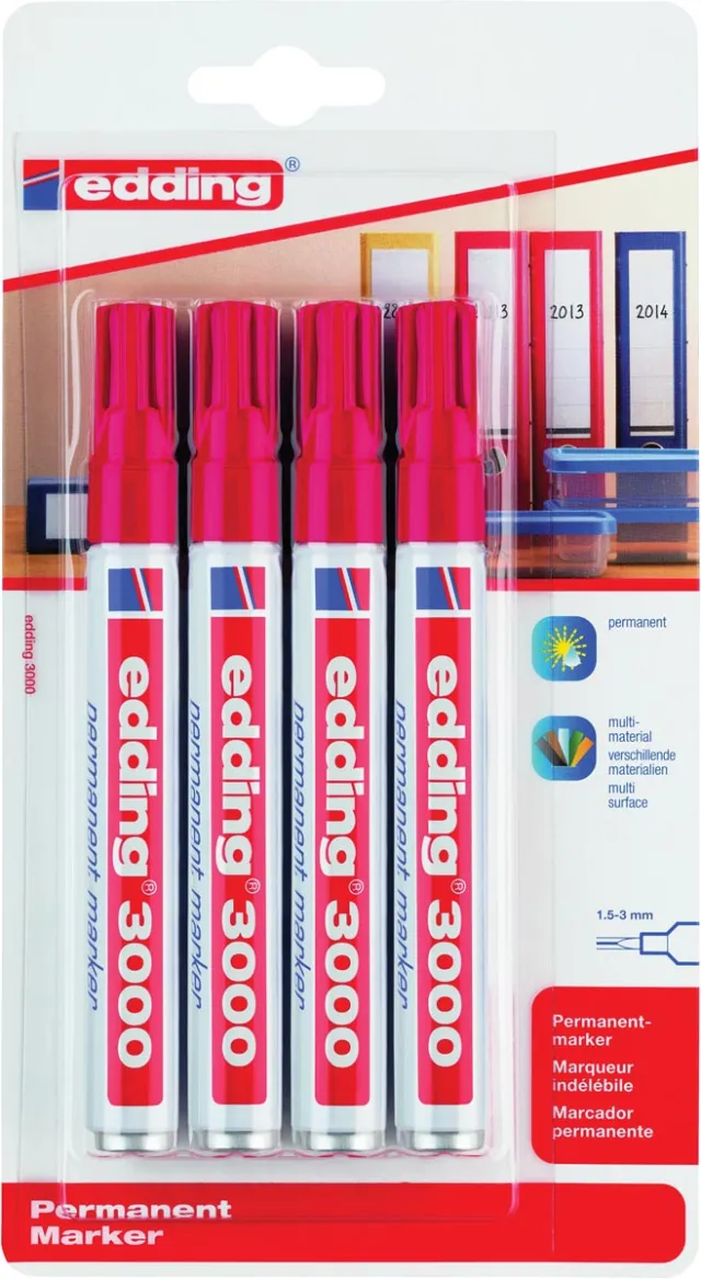Edding permanent marker 3000 rood