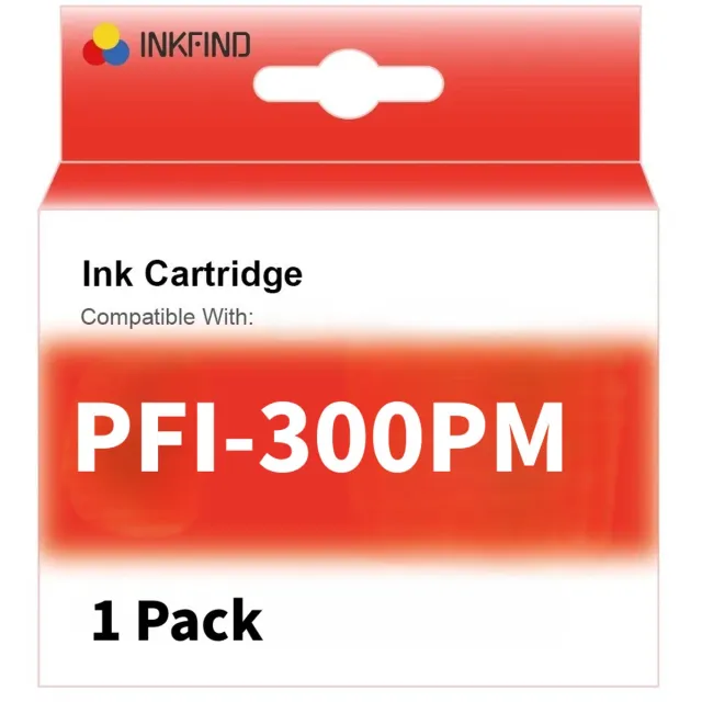 INKFIND PFI-300 foto magenta Inktcartridge compatibel met Canon PFI-300 - 1-pack foto magenta*1 foto magenta x1
